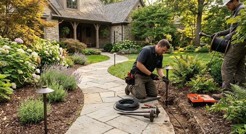 Walkway Lighting Installation in Alpharetta, GA